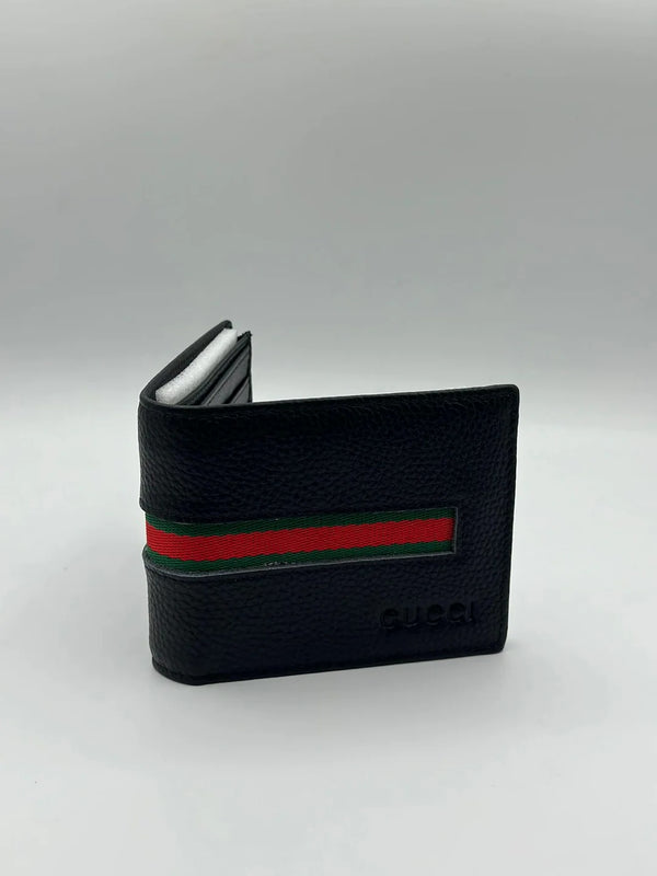 Gucci Style Black Leather Wallet